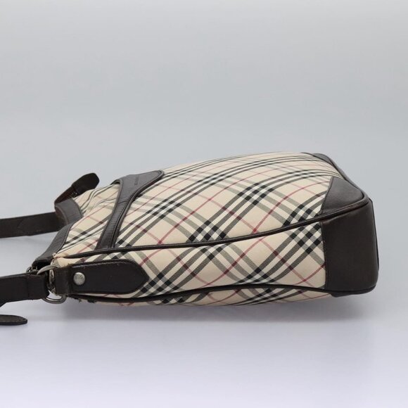 BURBERRY Nova Check Shoulder Bag Canvas Leather Beige Auth BD1036 - Picture 4 of 16